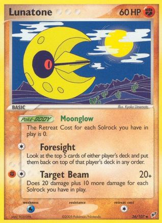Image of Lunatone 036  Deoxys - Uncommon