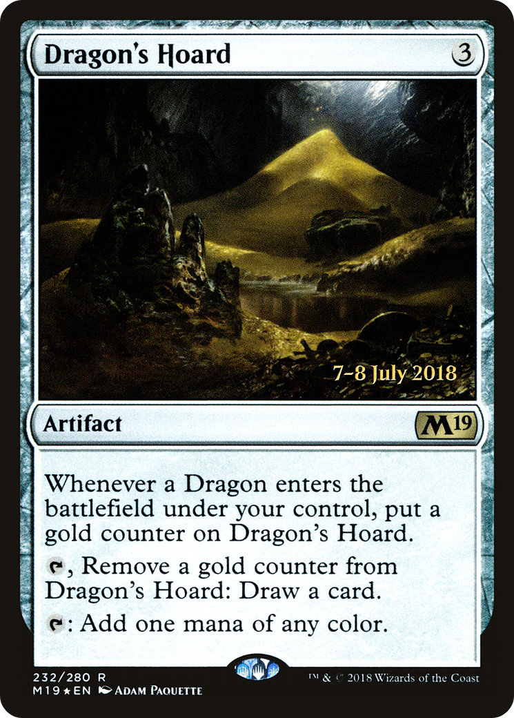 Image of Dragon's Hoard (PRE-232S) - Core Set 2019 Promos Foil