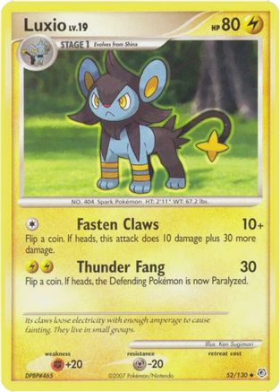 Image of Luxio 052/130  Diamond and Pearl - Uncommon