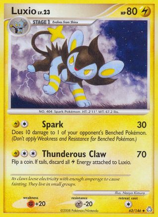 Image of Luxio 062  - Reverse Holofoil Legends Awakened - Uncommon