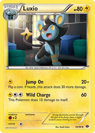 Image of Luxio (44) 044  - Reverse Holofoil Next Destinies - Uncommon