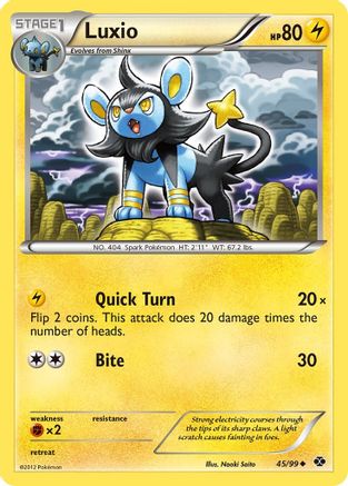 Image of Luxio (45) 045  - Reverse Holofoil Next Destinies - Uncommon
