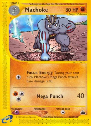 Image of Machoke 038  - Reverse Holofoil Skyridge - Uncommon