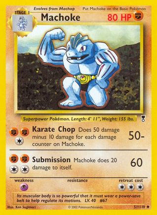 Image of Machoke 051  - Reverse Holofoil Legendary Collection - Uncommon
