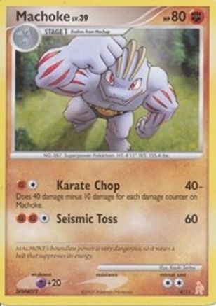 Image of Machoke 004  DP Trainer Kit Manaphy & Lucario - Common