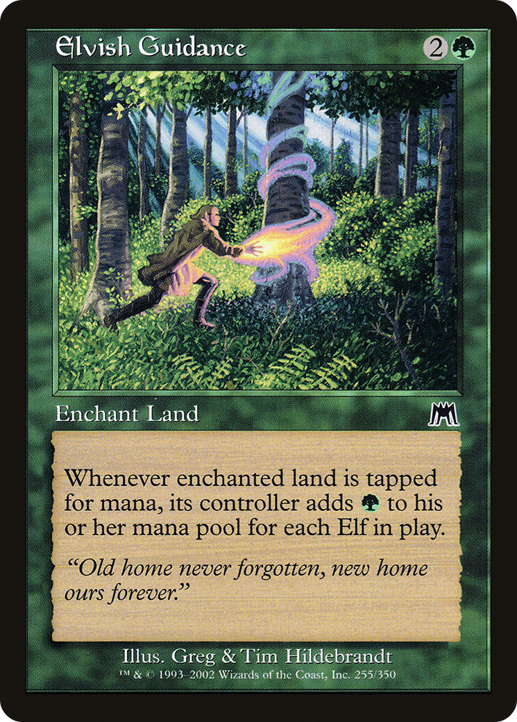 Image of Elvish Guidance (ONS-255) - Onslaught Foil