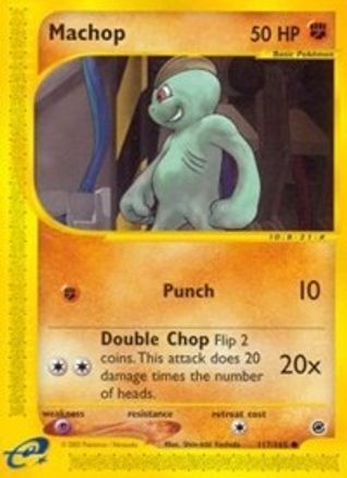 Image of Machop 117/165  - Reverse Holofoil Expedition - Common