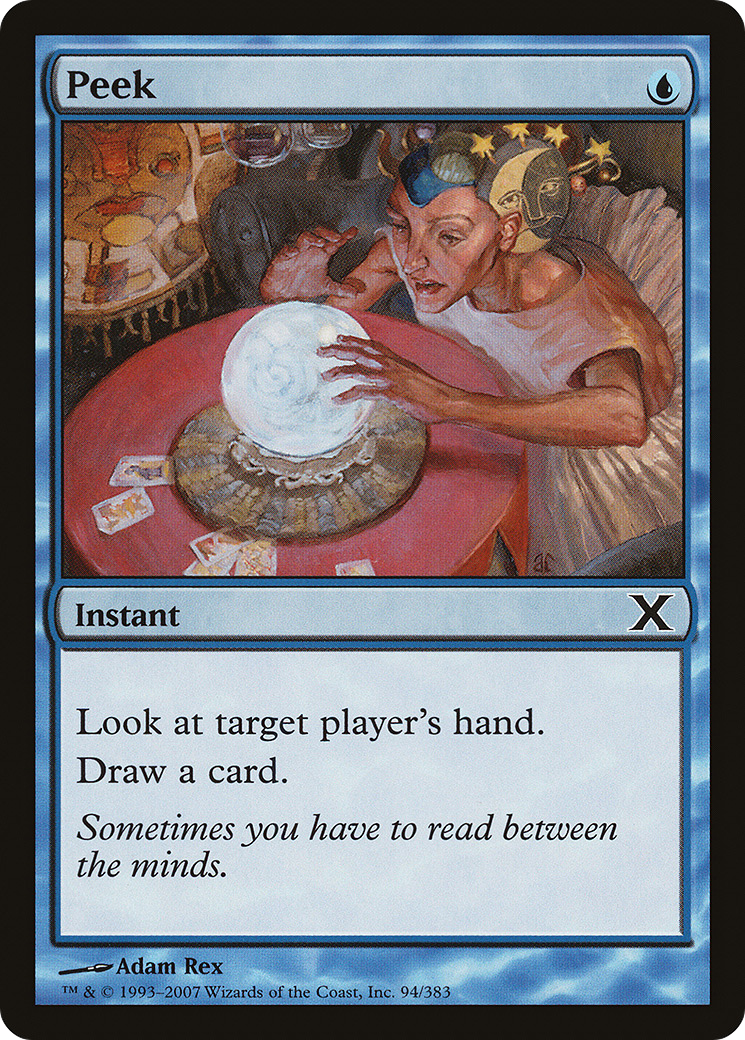 Image of Peek (10E-094) - Tenth Edition Foil