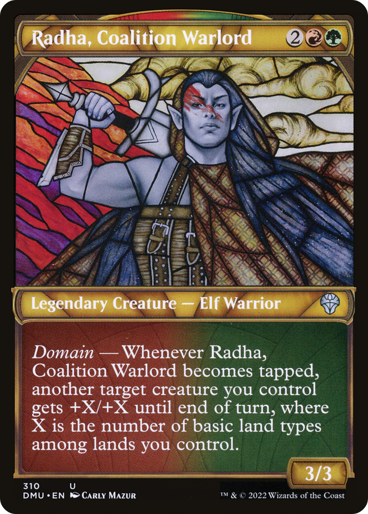 Image of Radha, Coalition Warlord (Showcase) (DMU-310) - Dominaria United: (Showcase) Foil