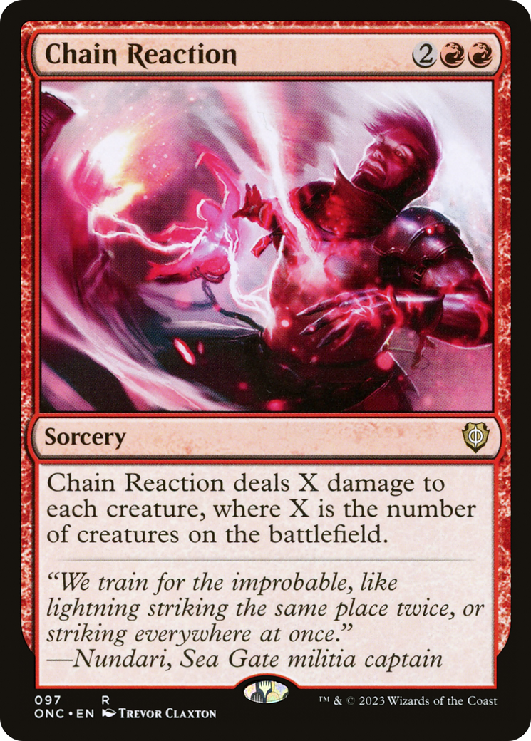 Image of Chain Reaction (ONC-097) - Phyrexia: All Will Be One Commander
