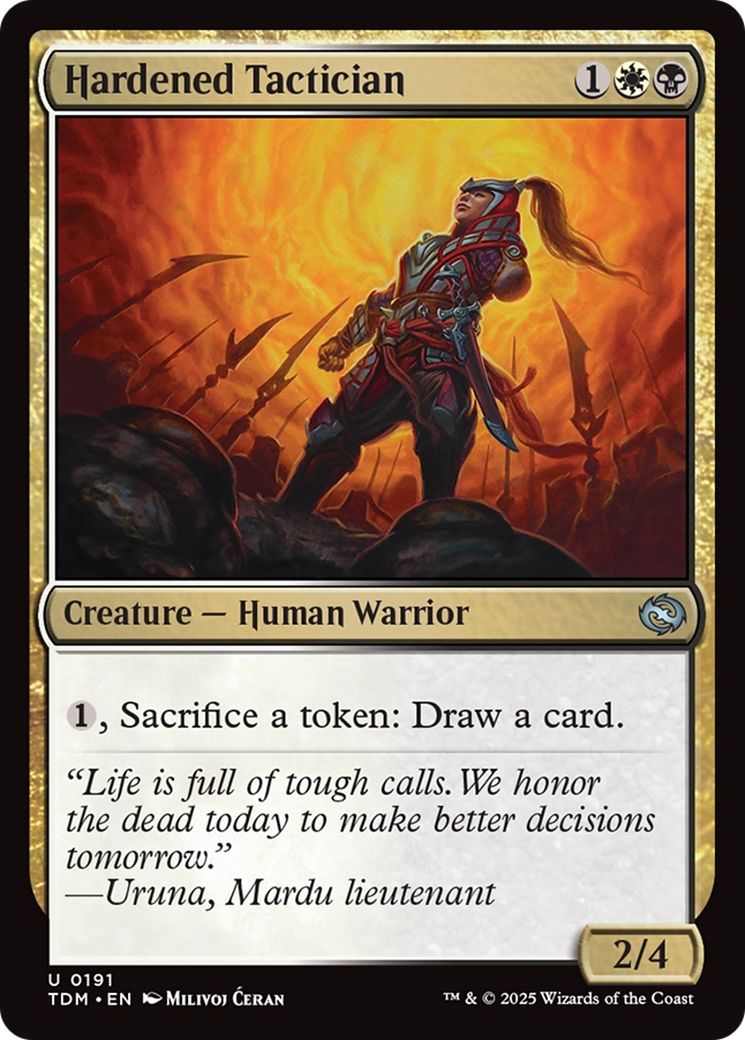 Image of Hardened Tactician (TDM-191) - Tarkir: Dragonstorm Foil