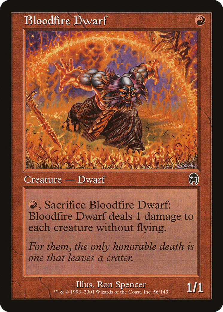 Image of Bloodfire Dwarf (APC-056) - Apocalypse Foil