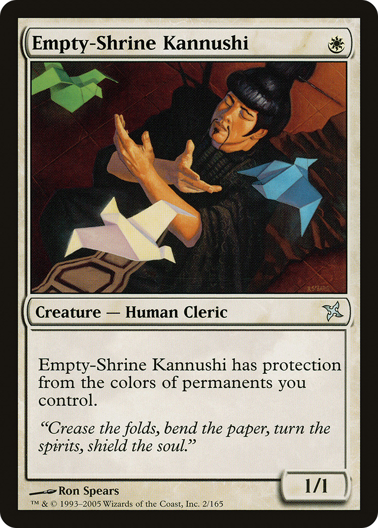 Image of Empty-Shrine Kannushi (BOK-002) - Betrayers of Kamigawa Foil