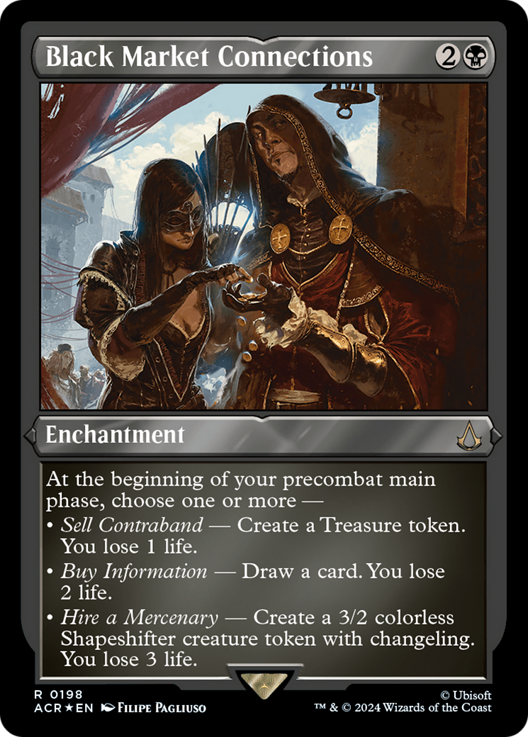 Image of Black Market Connections (ACR-198) - Assassin's Creed Etched Foil