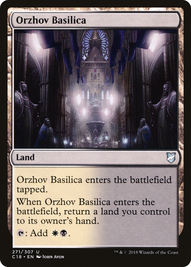 Image of Orzhov Basilica (C18-271) - Commander 2018