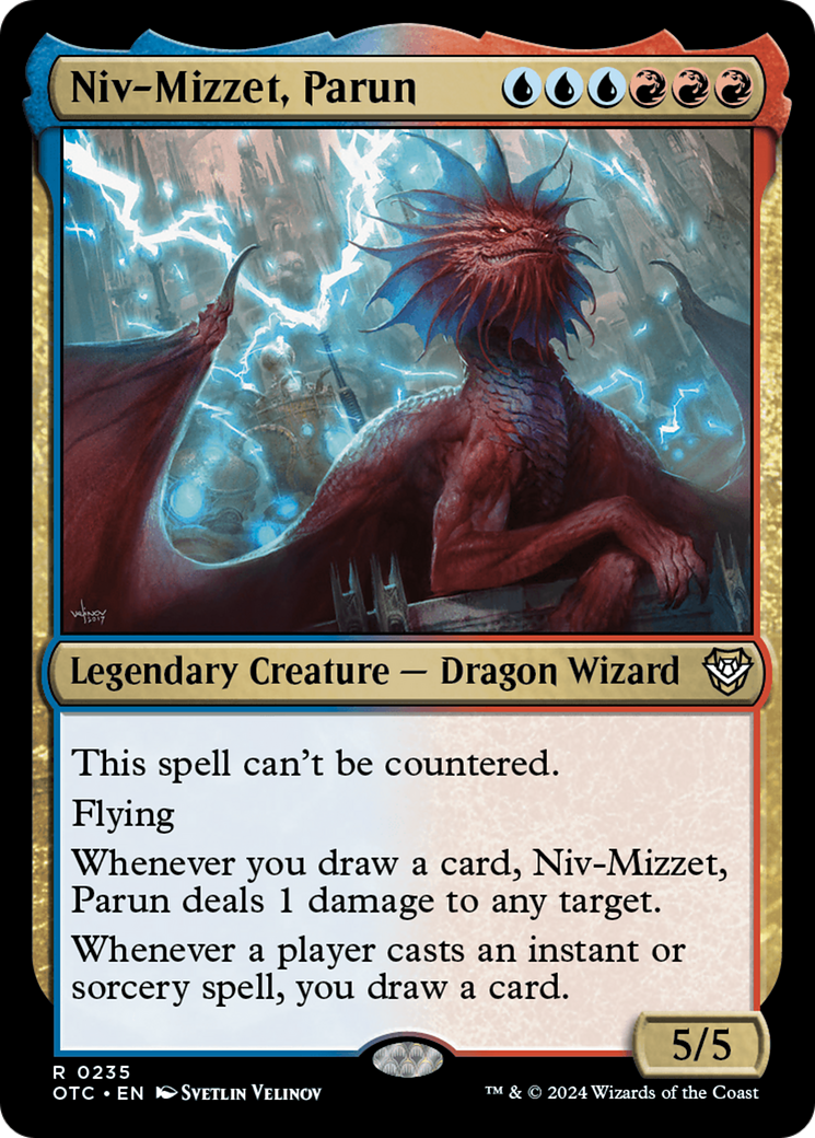 Image of Niv-Mizzet, Parun (OTC-235) - Outlaws of Thunder Junction Commander