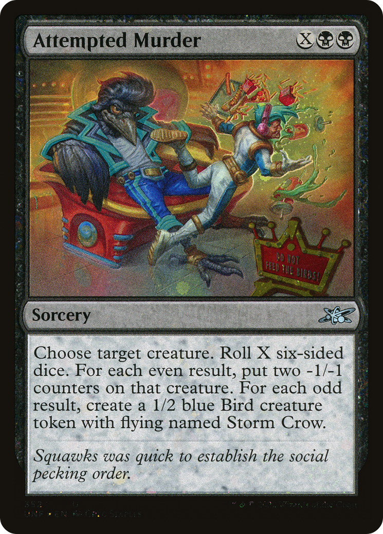 Image of Attempted Murder (Galaxy Foil) (UNF-352) - Unfinity Foil