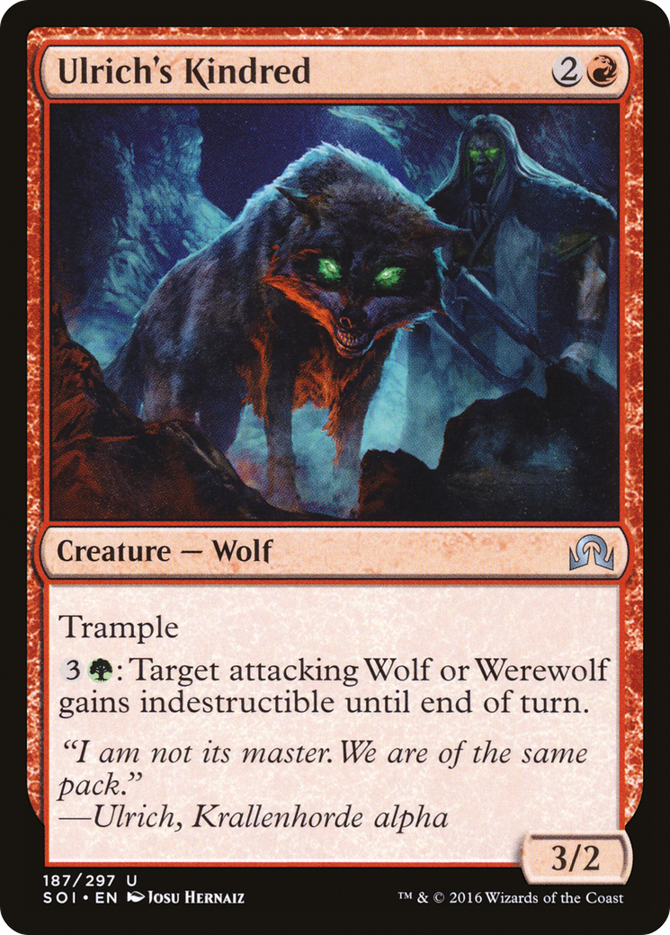 Image of Ulrich's Kindred (SOI-187) - Shadows over Innistrad Foil