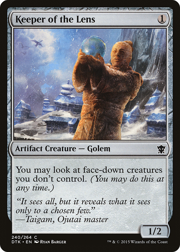 Image of Keeper of the Lens (DTK-240) - Dragons of Tarkir Foil