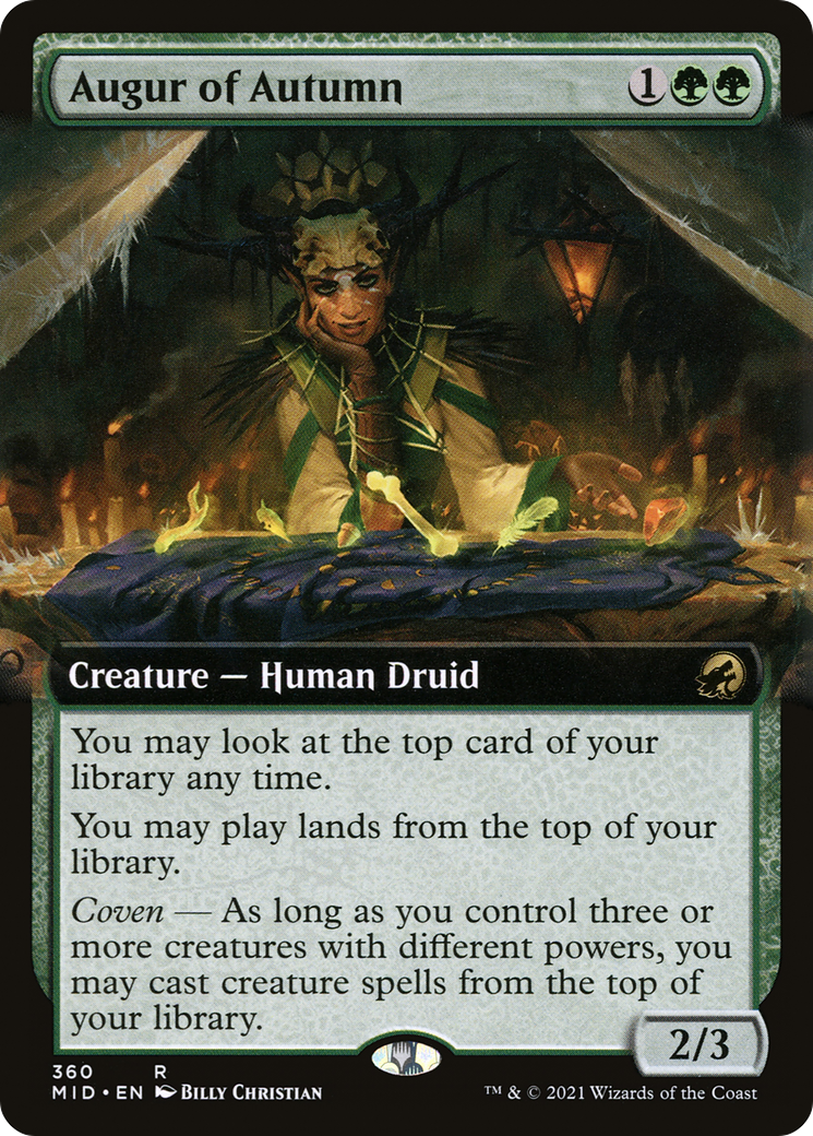 Image of Augur of Autumn (Extended Art) (MID-360) - Innistrad: Midnight Hunt: (Extended Art)
