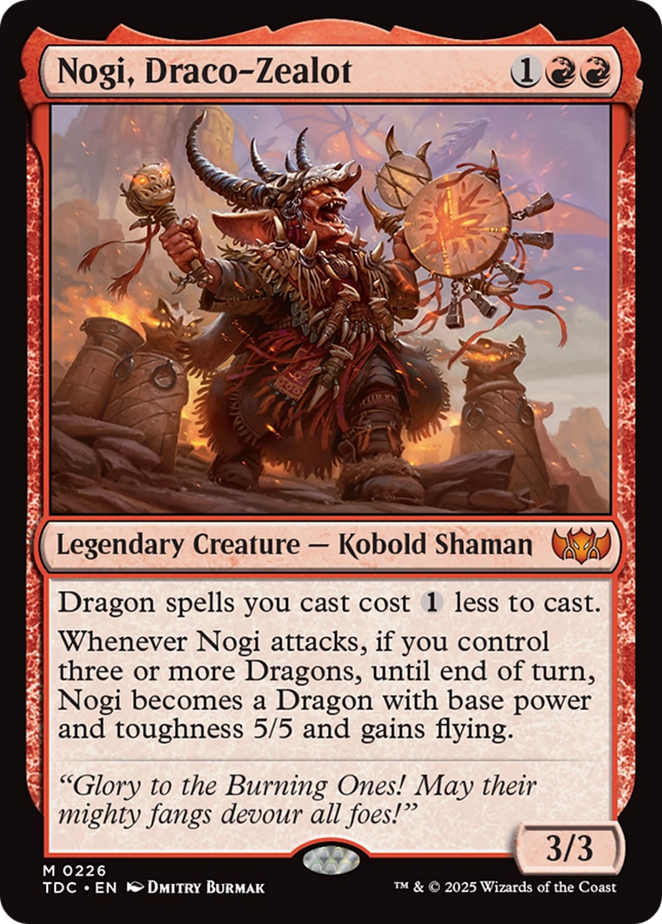 Image of Nogi, Draco-Zealot (TDC-226) - Commander: Tarkir: Dragonstorm