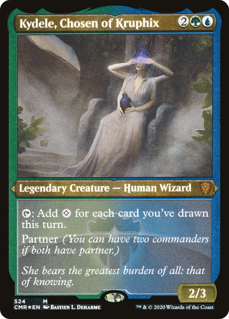 Image of Kydele, Chosen of Kruphix (Foil Etched) (CMR-524) - Commander Legends Etched Foil