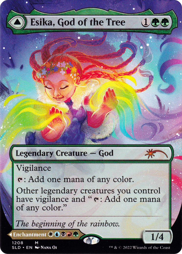 Image of Esika, God of the Tree (Display Commander) - Thick Stock (SLD-1208) - Secret Lair Drop (Borderless)