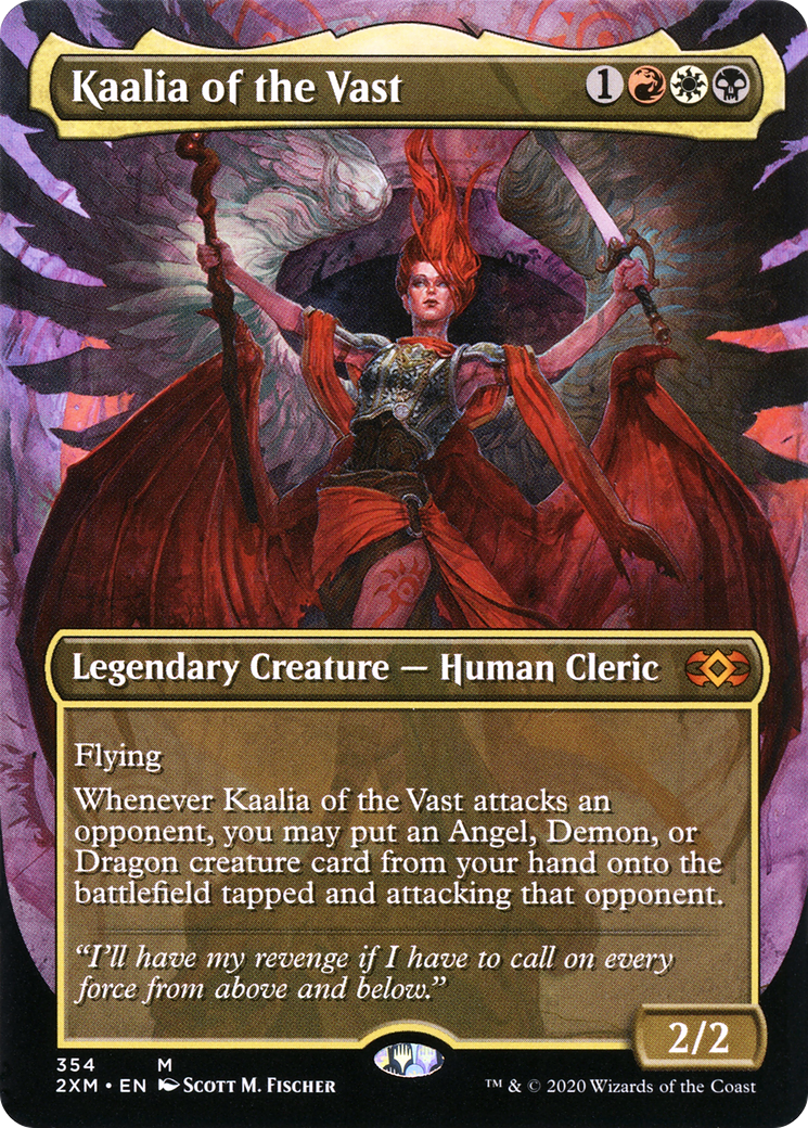 Image of Kaalia of the Vast (Borderless) (2XM-354) - Double Masters (Borderless)
