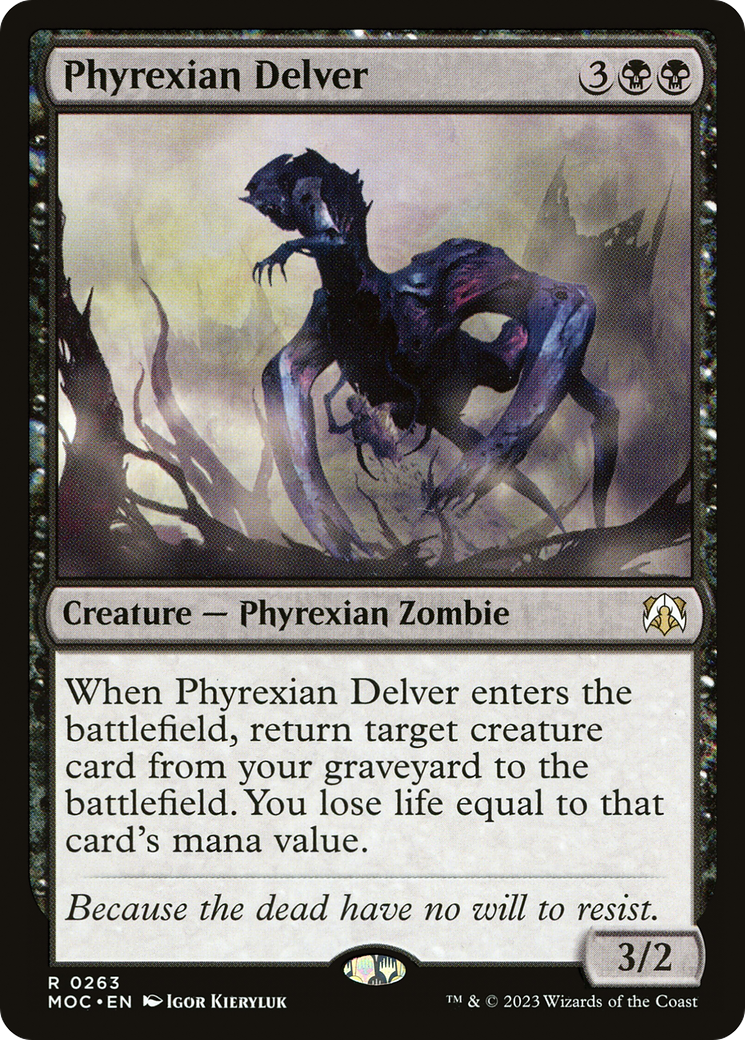 Image of Phyrexian Delver (MOC-263) - March of the Machine Commander