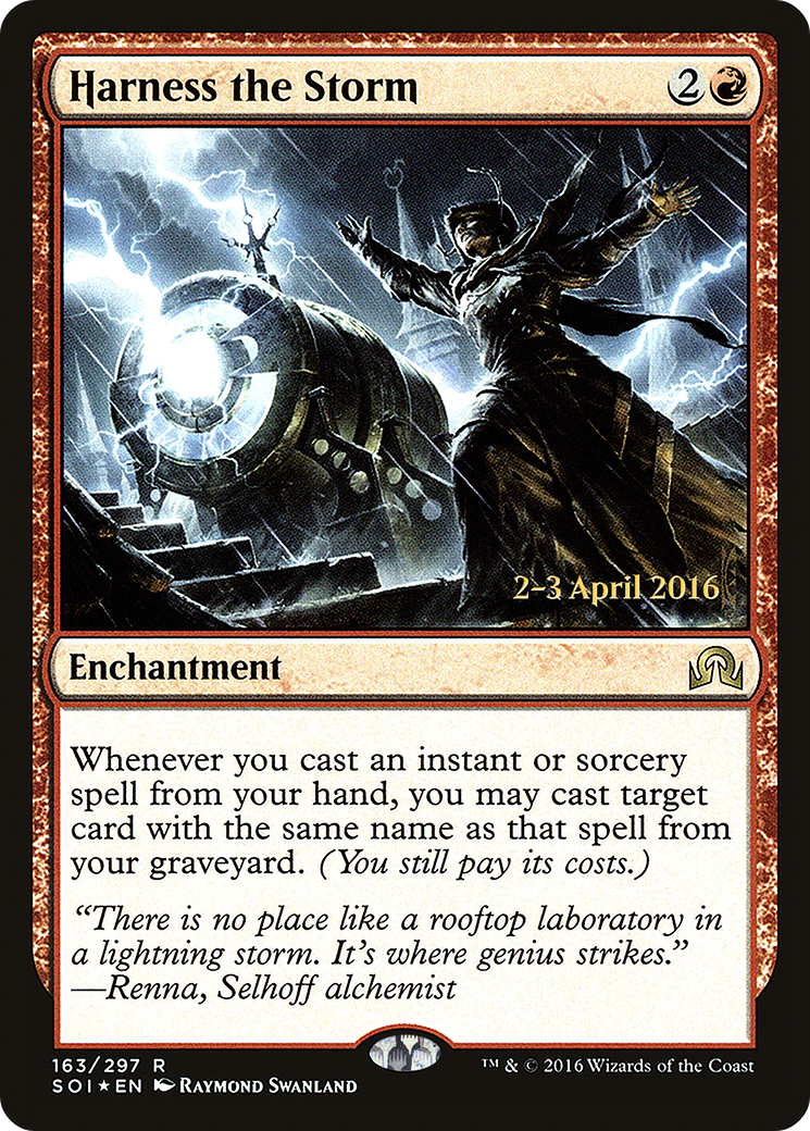 Image of Harness the Storm (PRE-163S) - Shadows over Innistrad Promos Foil