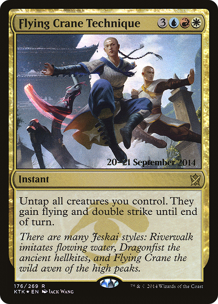 Image of Flying Crane Technique (PRE-176) - Khans of Tarkir Promos Foil