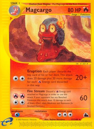 Image of Magcargo (17) 017  - Reverse Holofoil Skyridge - Rare