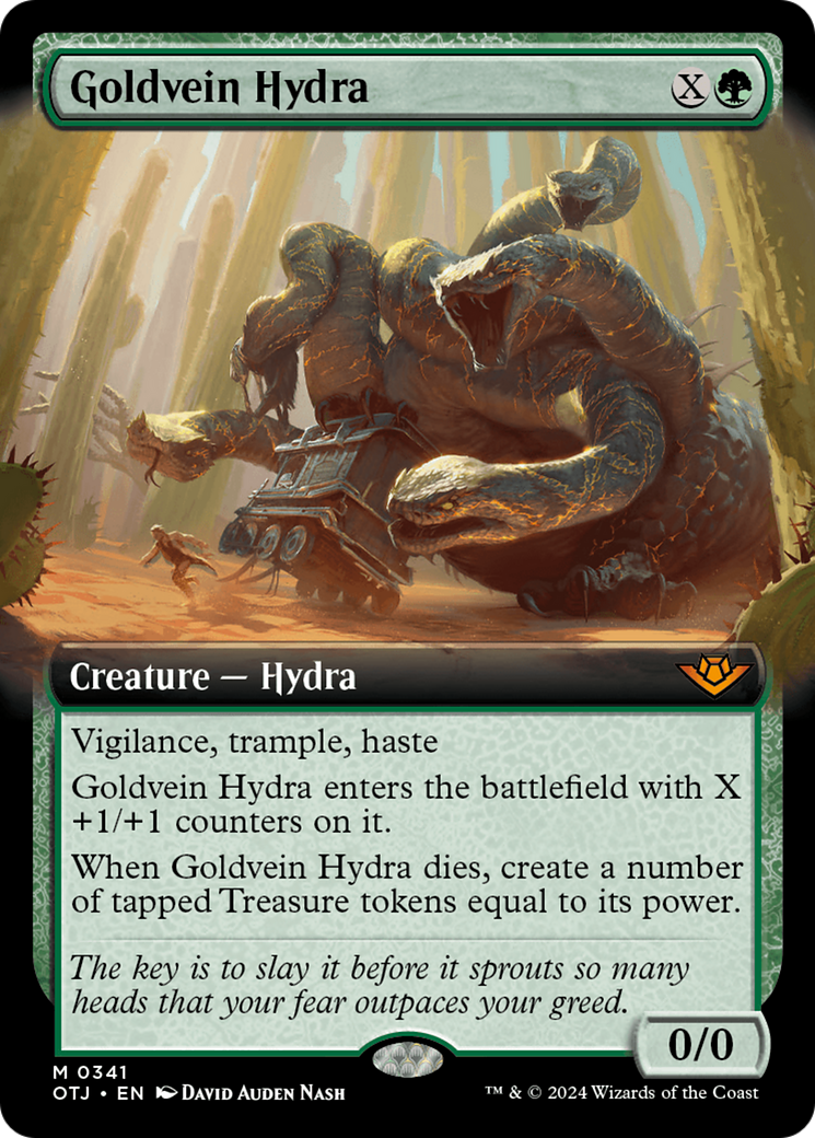 Image of Goldvein Hydra (Extended Art) (OTJ-341) - Outlaws of Thunder Junction: (Extended Art) Foil