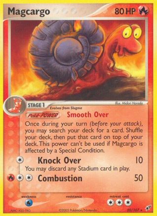 Image of Magcargo 020/107  - Reverse Holofoil Deoxys - Rare