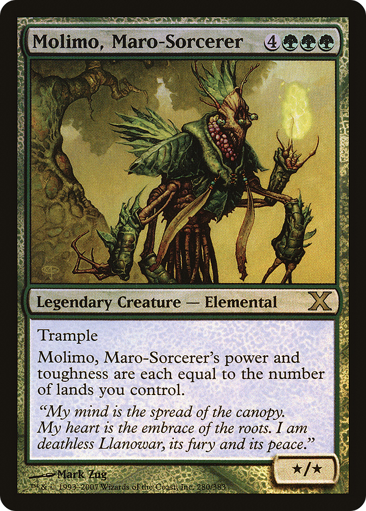 Image of Molimo, Maro-Sorcerer (10E-280★) - Tenth Edition Foil