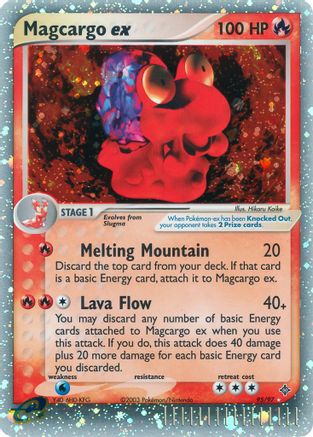 Image of Magcargo ex 095  - Holofoil Dragon - Ultra Rare