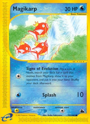 Image of Magikarp 075  - Reverse Holofoil Skyridge - Common