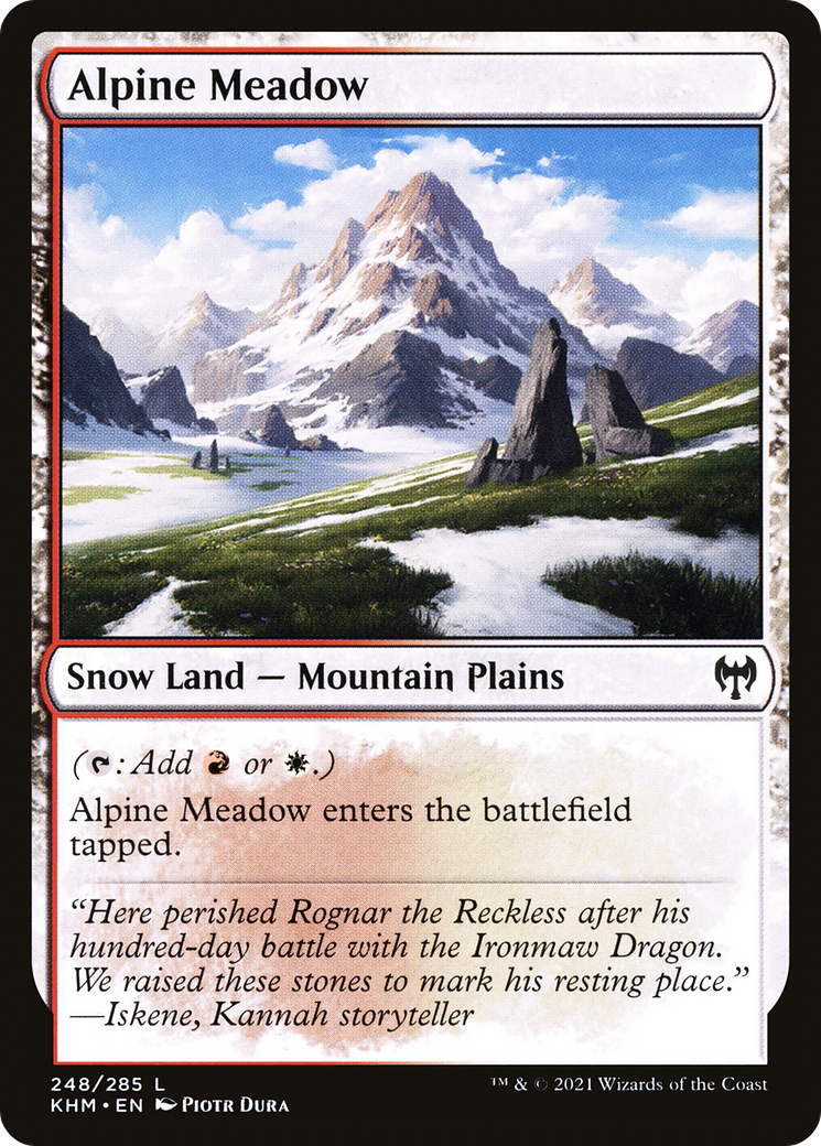 Image of Alpine Meadow (KHM-248) - Kaldheim: (snow) Foil