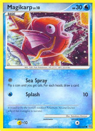 Image of Magikarp 065/100  - Reverse Holofoil Stormfront - Common