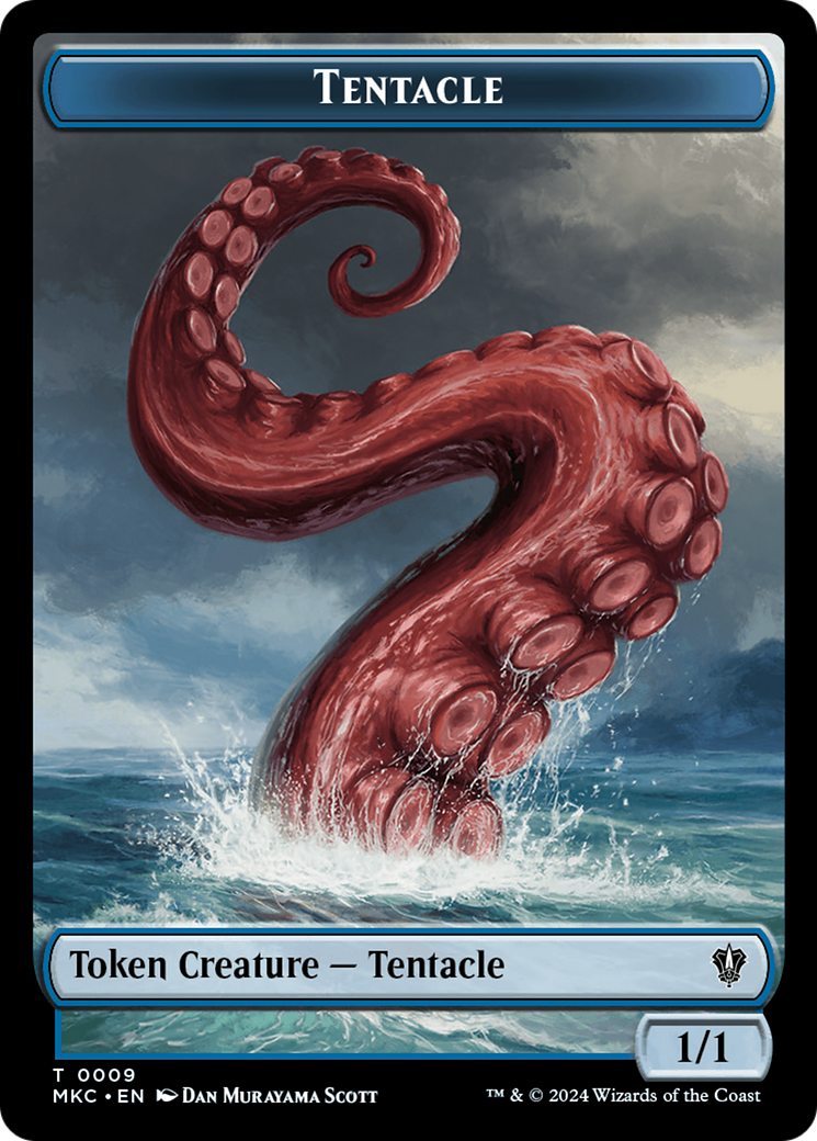 Image of Tentacle (TMKC-009) - Murders at Karlov Manor Commander Tokens Foil