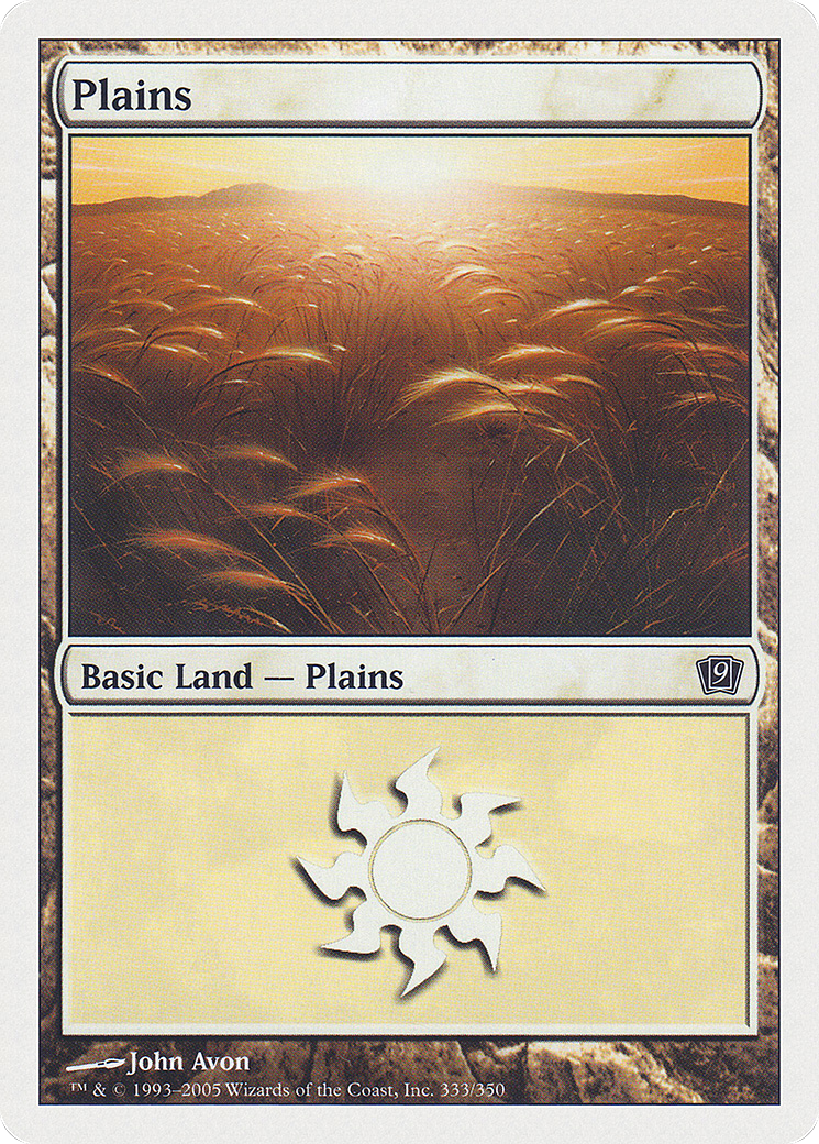 Image of Plains (9ED-333★) - 9th Edition Foil