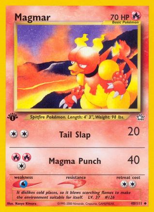 Image of Magmar 040/111  - Unlimited Neo Genesis - Uncommon
