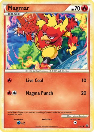 Image of Magmar 052  - Reverse Holofoil Unleashed - Common