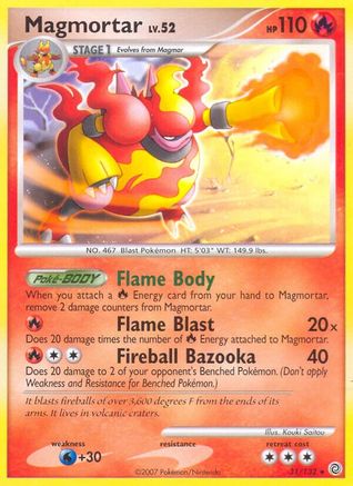 Image of Magmortar 031  - Reverse Holofoil Secret Wonders - Rare