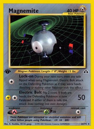 Image of Magnemite (26) 026  - Unlimited Neo Discovery - Rare