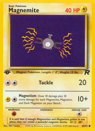 Image of Magnemite 060/82  - Unlimited Team Rocket - Common