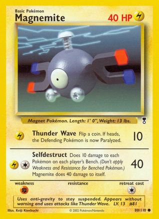 Image of Magnemite 080  - Reverse Holofoil Legendary Collection - Common