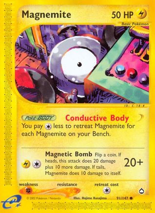 Image of Magnemite (91) 091/147  Aquapolis - Common