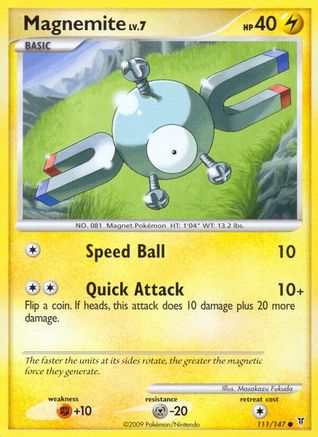 Image of Magnemite 111  - Reverse Holofoil Supreme Victors - Common