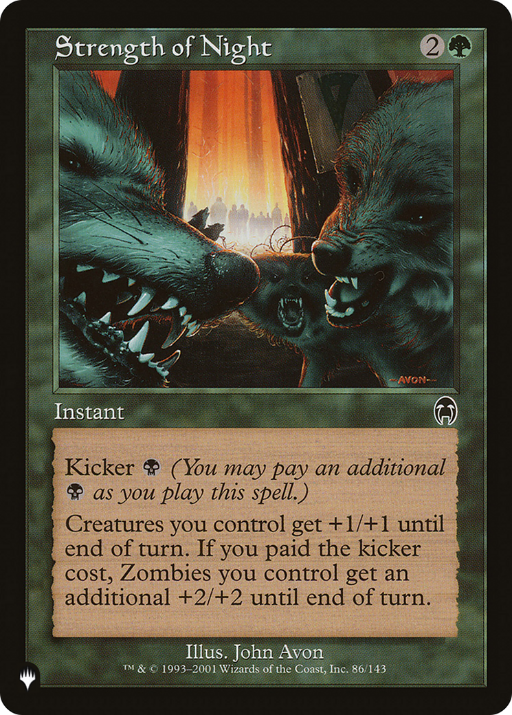 Image of Strength of Night (LIST-APC-86) - The List